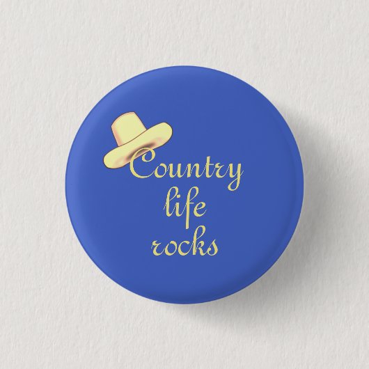 Landhut & Kalligrafie Button (Vorderseite)
