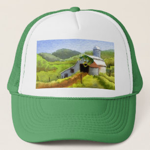 Landhütte Appalachische Landschaft Hut Truckerkappe