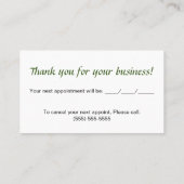 Landing Contractors Personalisiert Business Card Visitenkarte (Rückseite)