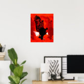 Landing Eagle Poster Print - Red Eagle Poster (Heimbüro)