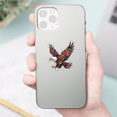 Landing Eagle Sticker - Ornamental Paisley Wings & (Telefon)