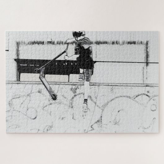 Landing It - Stunt Scooter Rider Puzzle (Horizontal)