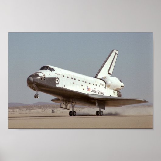 Landing of Space Shuttle Atlantis (STS-61B) Poster (Vorne)
