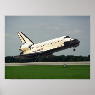 Landing of Space Shuttle Atlantis (STS-84) Poster