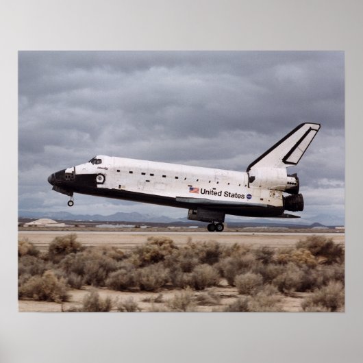 Landing of Space Shuttle Atlantis (STS-98) Poster (Vorne)
