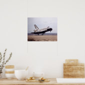 Landing of Space Shuttle Atlantis (STS-98) Poster (Küche)