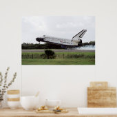 Landing of Space Shuttle Endeavour (STS-108) Poster (Küche)