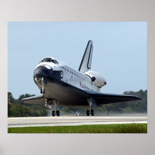 Landing of Space Shuttle Endeavour (STS-108) Poster (Vorne)