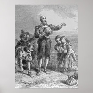 Landing of the Pilgrims, 1620 Poster