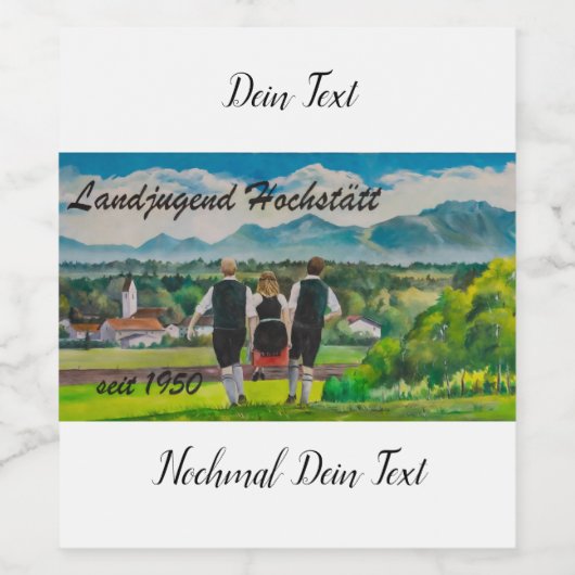 Landjugendfest Weinetikett (Einzelnes Label)