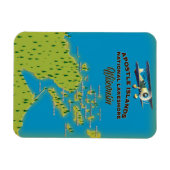 Landkarte der Apostelinseln Magnet (Horizontal)