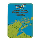 Landkarte der Apostelinseln Magnet (Vertikal)