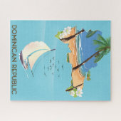 Landkarte der Dominikanischen Republik Puzzle (Horizontal)