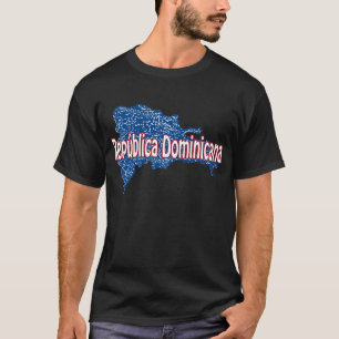 Landkarte der Dominikanischen Republik T-Shirt