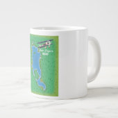 Landkarte des Enginer Sees Finnland Jumbo-Tasse (Vorderseite Rechts)