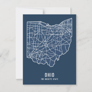 Landkarte des US-Bundesstaates Ohio - Karte des Bu