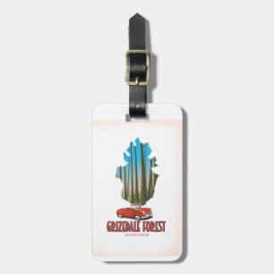 Landkarte für den Landkreis Grizdale Gepäckanhänger