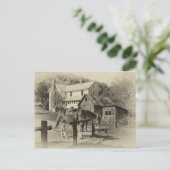 Landkarte für die Landbebauung Postkarte (Stehend Vorderseite)