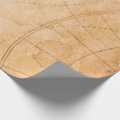 Landkarte für gealterte Piraten, Schatz,v Geschenkpapier (Ecke)