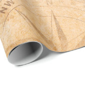 Landkarte für gealterte Piraten, Schatz,v Geschenkpapier (Rolleneckpunkt)