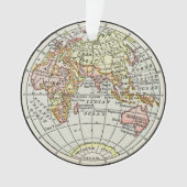 Landkarte Ost-Hemisphäre Globe Travel Art Ornament (Vorderseite)