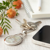 Landkarte Ost-Hemisphäre Globe Travel Art Schlüsselanhänger (Seite)