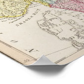 Landkarte Schwedens Poster (Ecke)