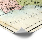 Landkarte Spaniens und Portugals Poster (Ecke)