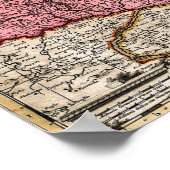 Landkarte Ungarns Poster (Ecke)