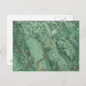 Landkarte von Idaho Postkarte (Vorne/Hinten)