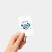 Landkarte von Island Ausweis (Handheld)