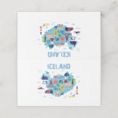 Landkarte von Island Platzkarte (Außenseite Aufgefaltet)