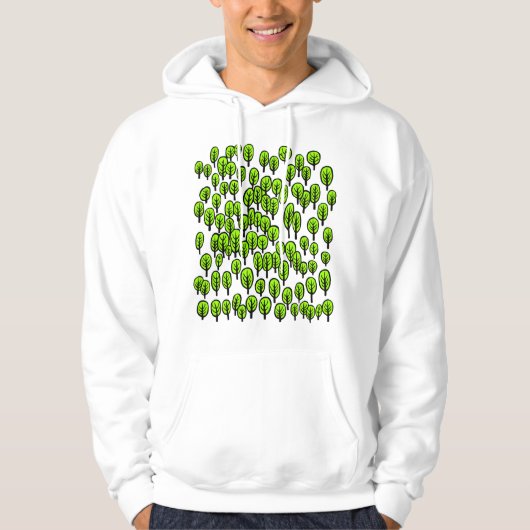 Landkarte Wälder - Grüne Bäume Hoodie (Vorderseite)