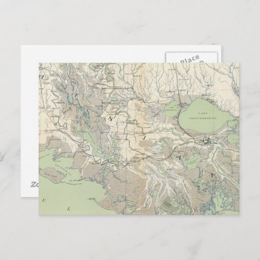 Landkarte XXI Postkarte (Vorne/Hinten)