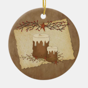 Landkerzen-Schmuck Keramikornament