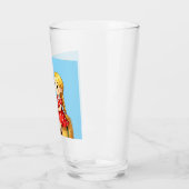 Landkinder auf einem Heuballen, Glas (Links)