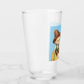 Landkinder auf einem Heuballen, Glas (Rechts)