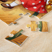 Landkinder auf einem Heuballen, Puzzle (Seite)