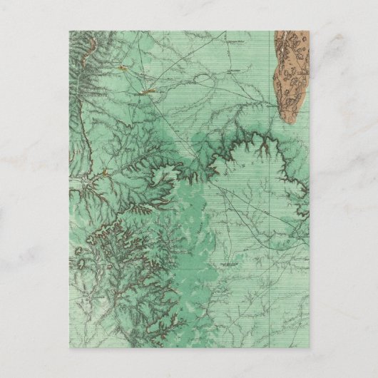 Landklassifikationskarte von New Mexico Postkarte (Vorderseite)