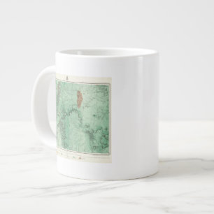 Landklassifizierungskarte von New Mexico 2 Jumbo-Tasse