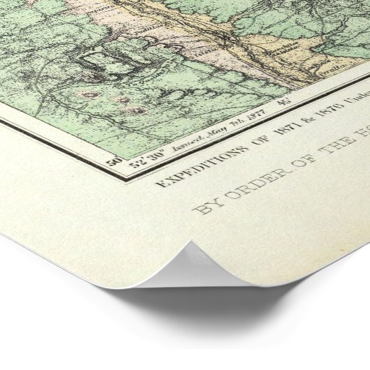 Landklassifizierungskarte Zentralmexikas Poster (Ecke)