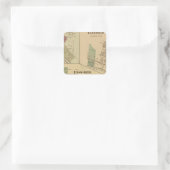 Landkreis Allegheny, Pennsylvania Quadratischer Aufkleber (Tasche)