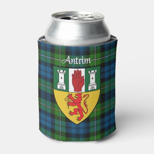 Landkreis Antrim Kariert Can Cooler Dosenkühler (Kanne Vorderseite)