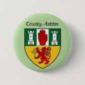 Landkreis-Antrim-Knopf Button (Vorderseite)
