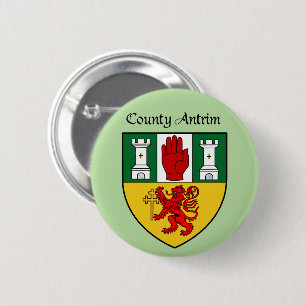 Landkreis-Antrim-Knopf Button