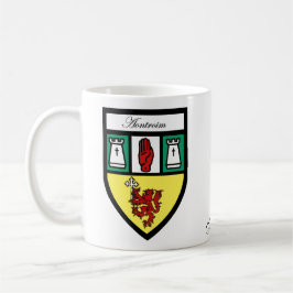 Landkreis-Antrimkarten-u. -Wappen-Tassen Kaffeetasse