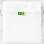 Landkreis Armagh Flags Runder Aufkleber (Tasche)
