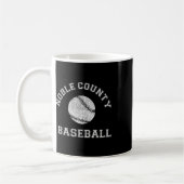 Landkreis Baseball gestörter Retro-Klick Kaffeetasse (Links)