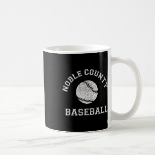 Landkreis Baseball gestörter Retro-Klick Kaffeetasse