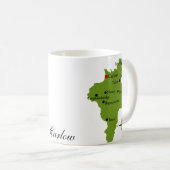 Landkreis Carlow Karten-u. Wappen-Tassen Kaffeetasse (VorderseiteRechts)
